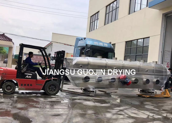 Suszarka soli ze stali nierdzewnej Suszarka łóżkowa dla wielu materiałów YZS75-6 Silnik wibrujący 5.5x2kw Moc