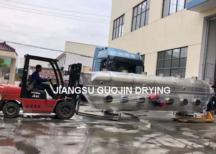 Suszarka soli ze stali nierdzewnej Suszarka łóżkowa dla wielu materiałów YZS75-6 Silnik wibrujący 5.5x2kw Moc